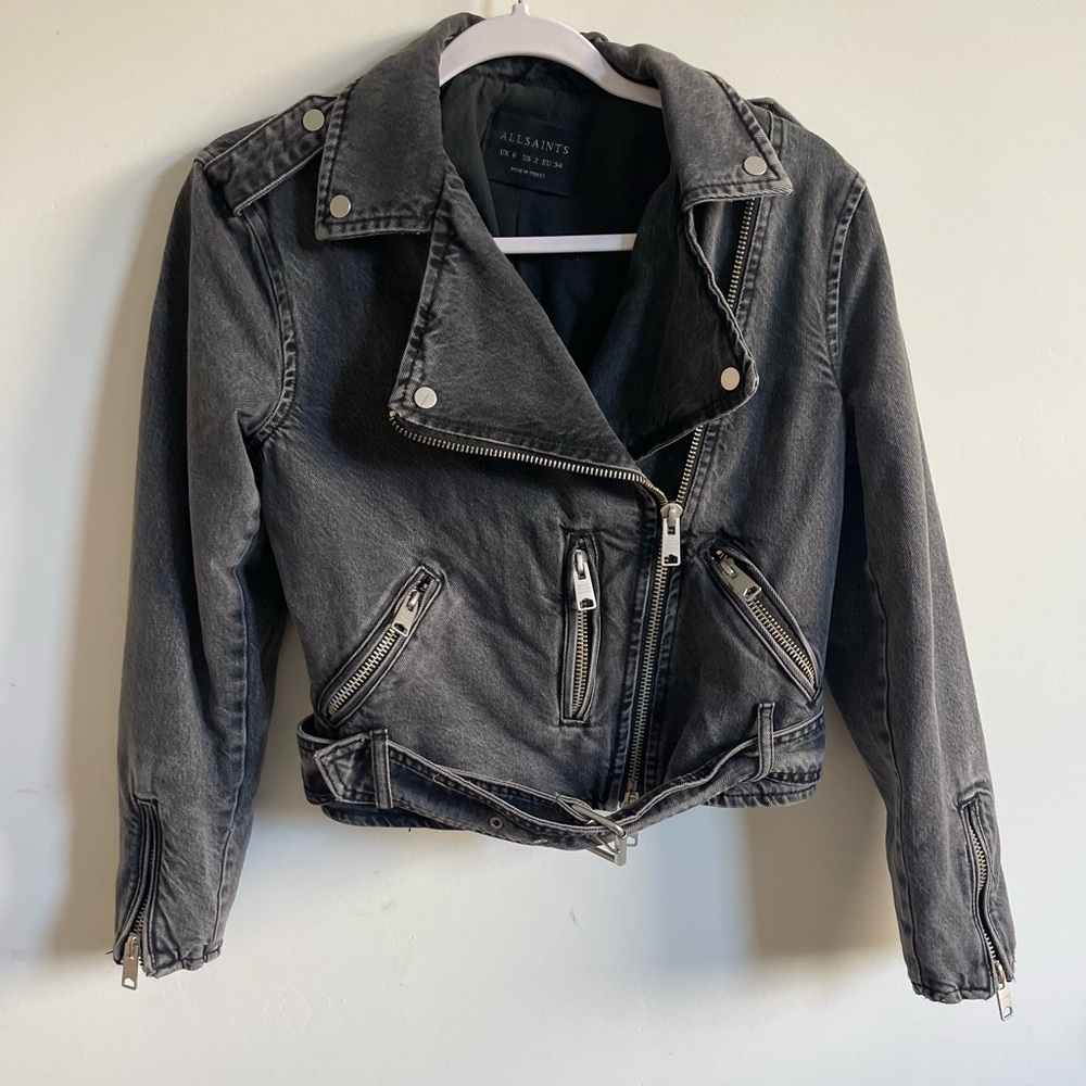 Brand New All Saints Balfren Jean Jacket - Picture 5 of 7